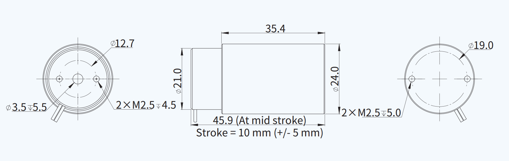 AVM24-HF-10 尺寸图