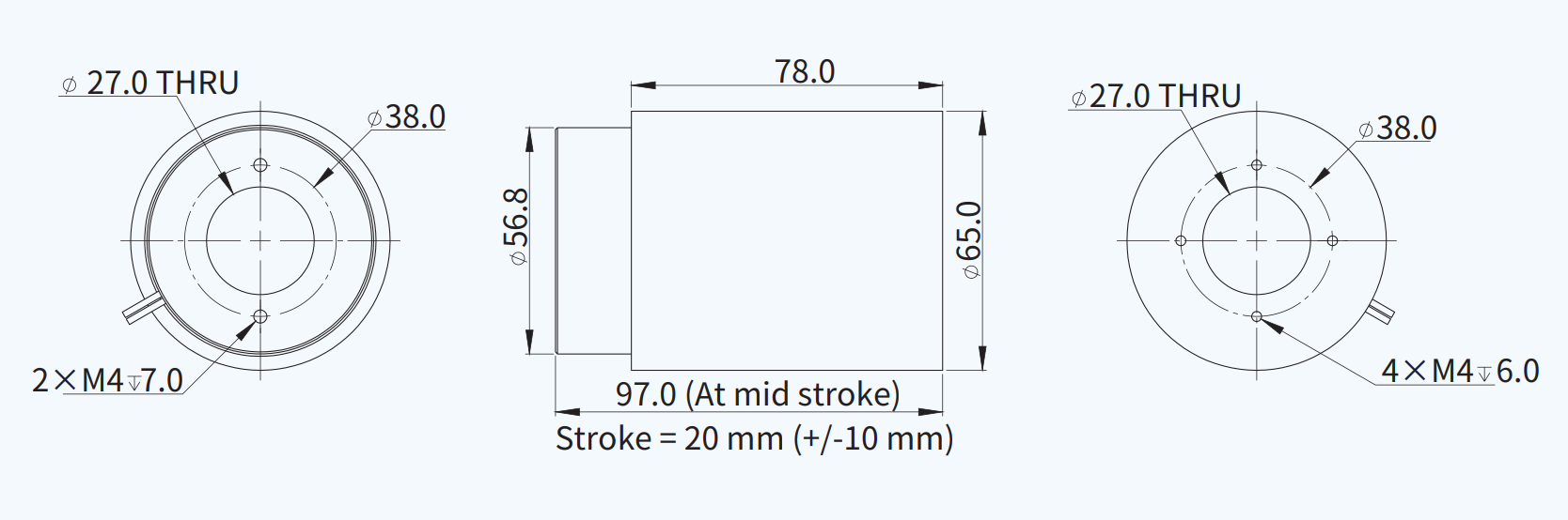 AVM65-HF-20 尺寸图