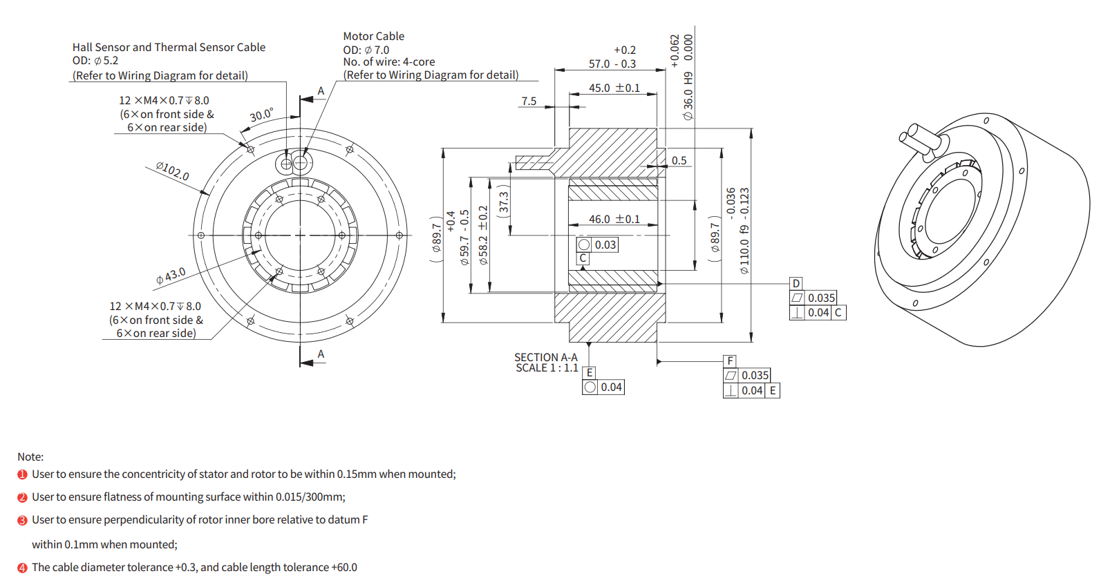 ADR110-P-45（串联） 尺寸图