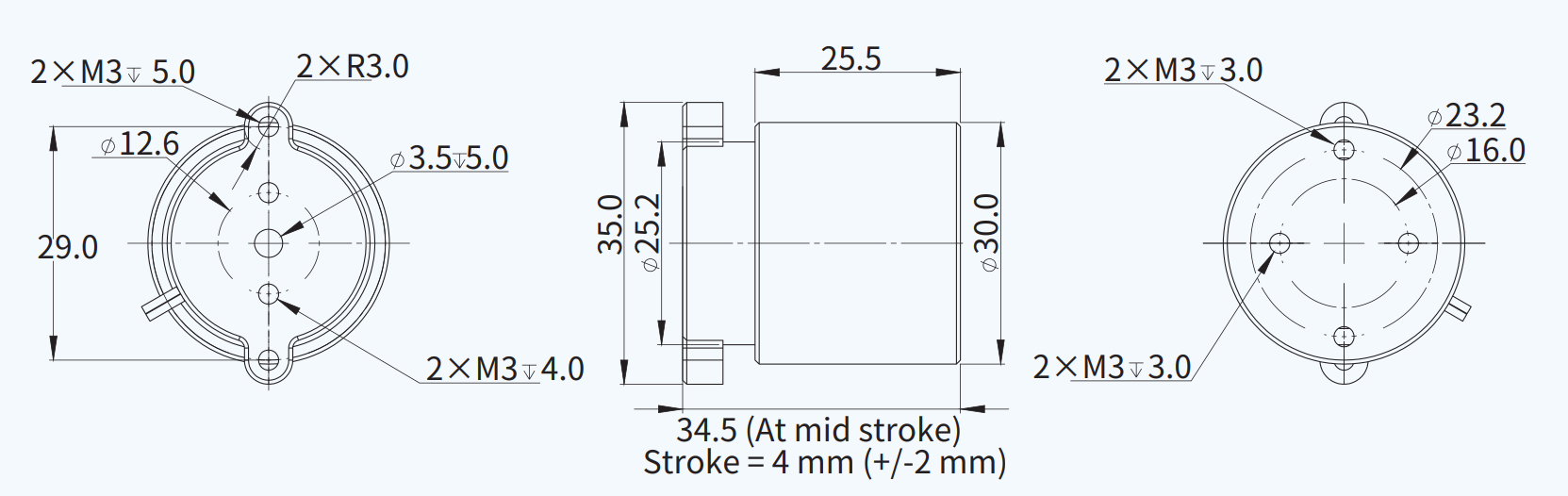 AVM30-HF-4 尺寸图