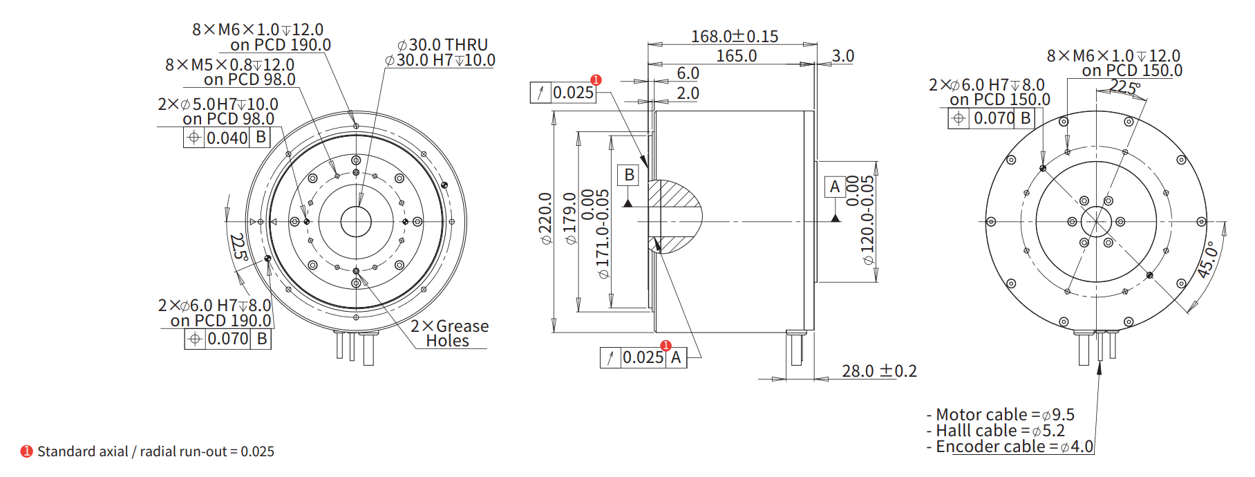 ADR220-A165（并联） 尺寸图