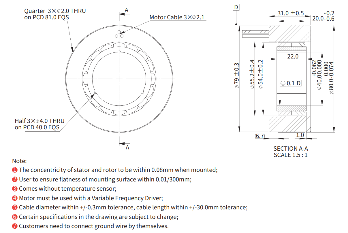 ADR080-F-020（低速） 尺寸图