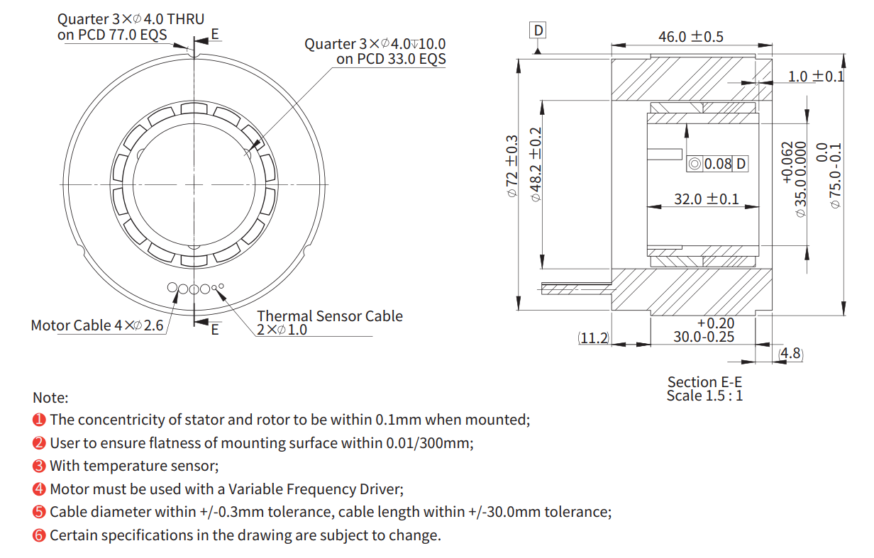 ADR075-F-030（高速） 尺寸图