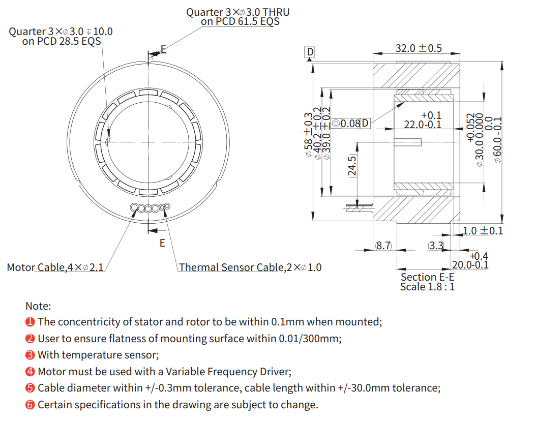 ADR060-F-020（低速） 尺寸图