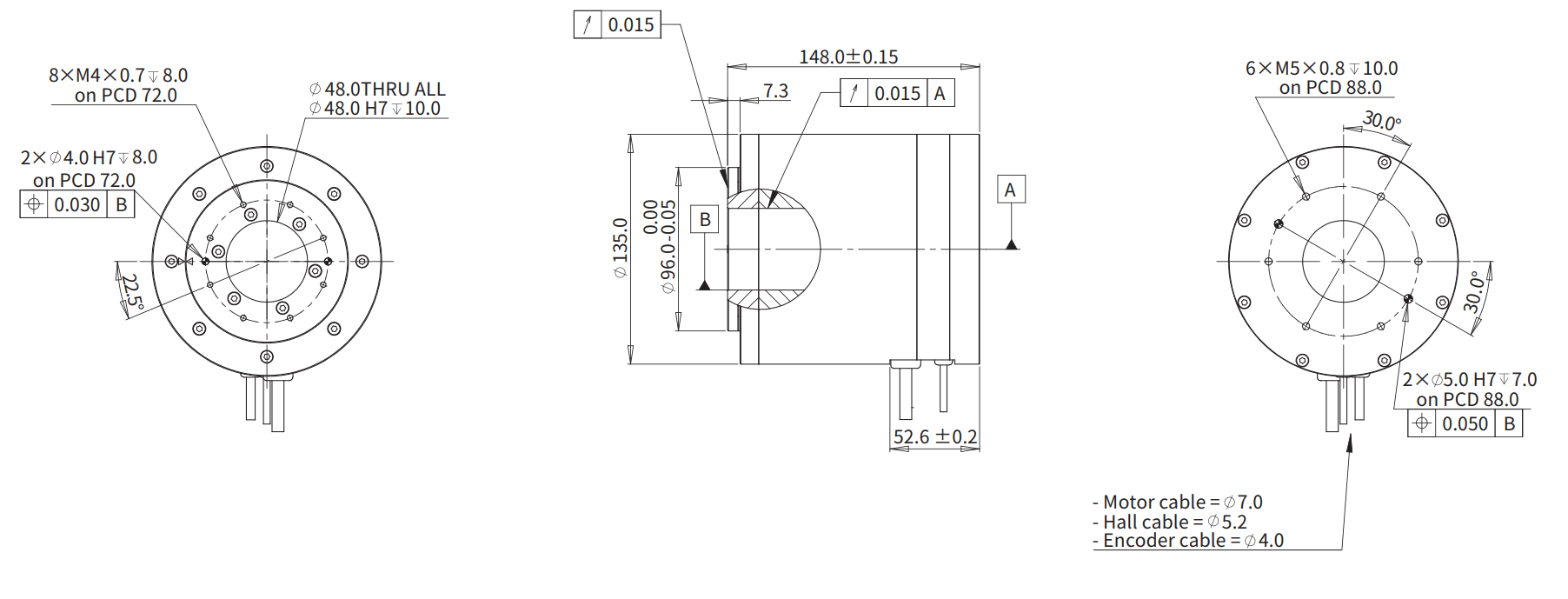 ADR135-B148（并联） 尺寸图