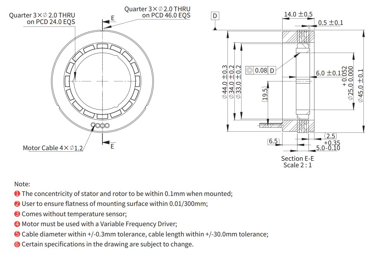 ADR045-F-005（低速） 尺寸图