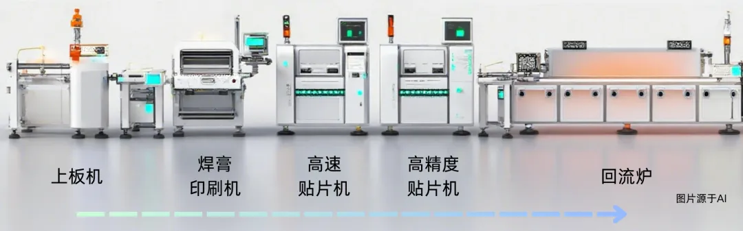 雅科贝思电机SMT 生产线示意图